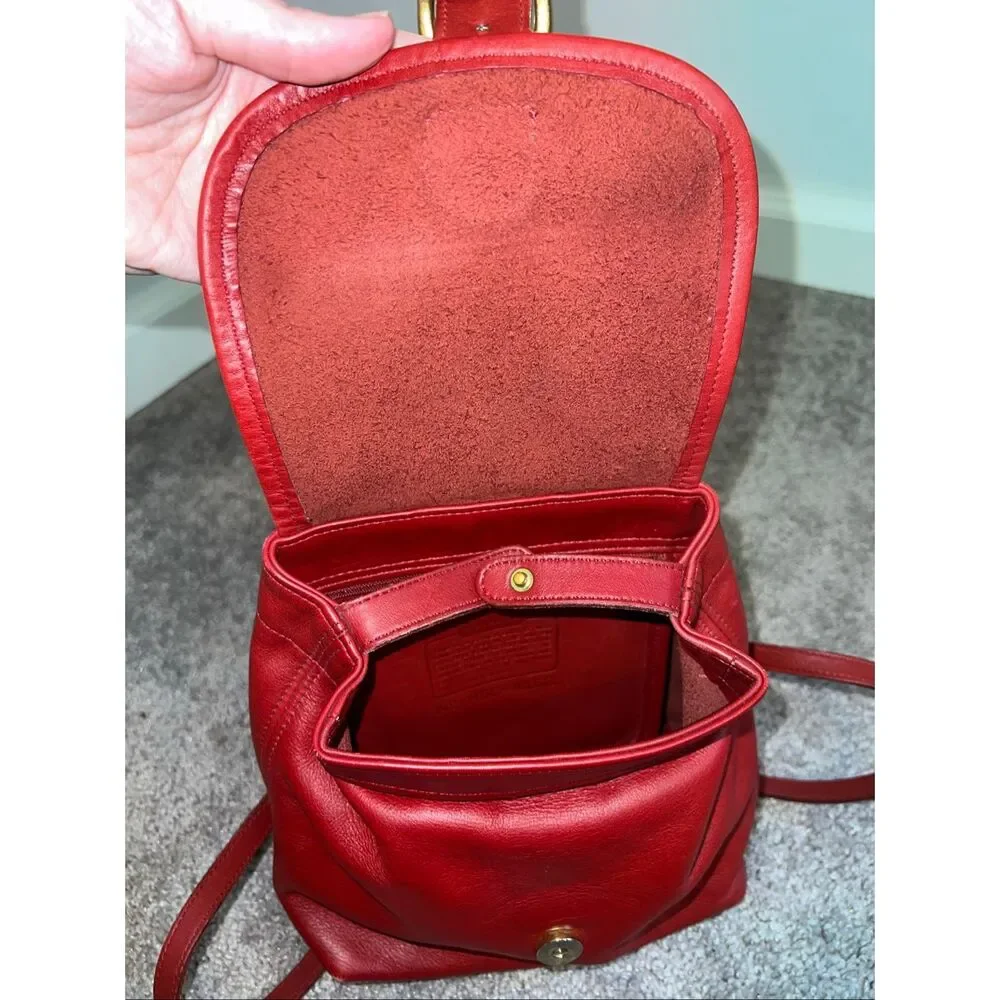 COACH RED Vintage Bantam Soho Daypack 4152 Mini Backpack - Picture 5 of 12